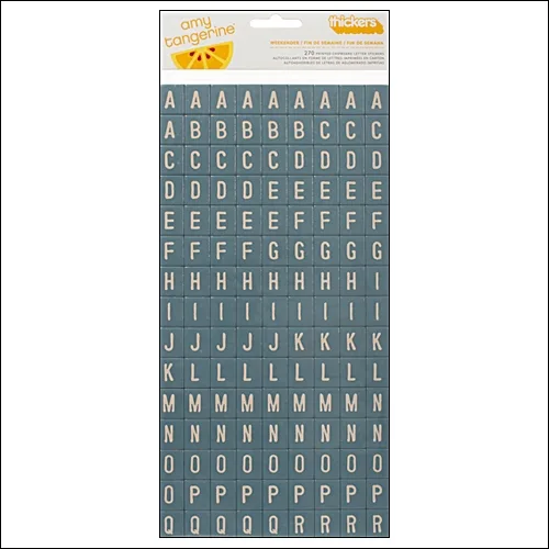 American Crafts Thicker Stickers Chipboard Tiles Weekender Ready Set Go Collection