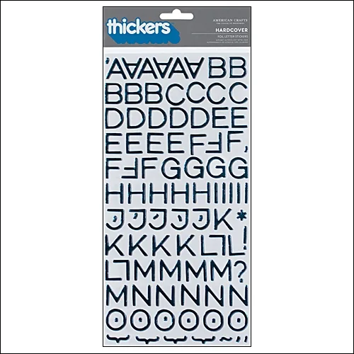 American Crafts Thicker Stickers Chipboard Hardcover Foil Peacock