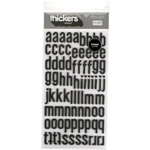 American Crafts Thicker Stickers Foam Daiquiri Black