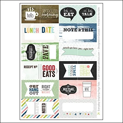 Evalicious Snipsnip Page Tabs Everday Collection