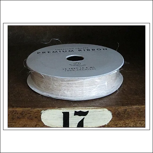 American Crafts Premium Ribbon Spool Jute Ivory
