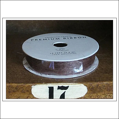 American Crafts Premium Ribbon Spool Jute Brown