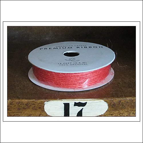 American Crafts Premium Ribbon Spool Jute Orange