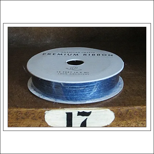 American Crafts Premium Ribbon Spool Jute Navy