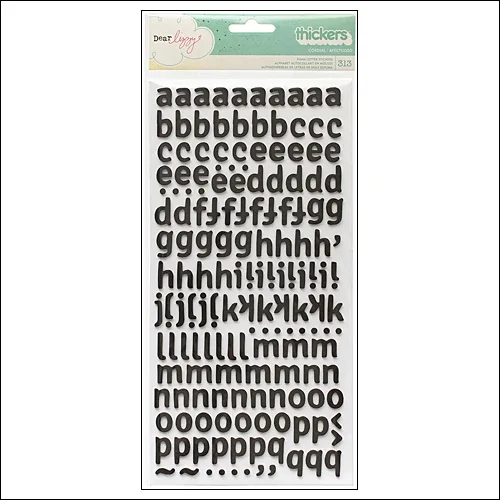 American Crafts Thicker Stickers Foam Cordial BlackPolka Dot Party by Dear Lizzy