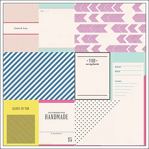 American Crafts Paper Sheet Magical Moments Polka Dot Party Collection by Dear Lizzy