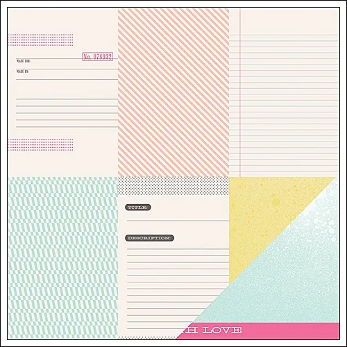 American Crafts Paper Sheet Clever Card Polka Dot Party Collection by Dear Lizzy