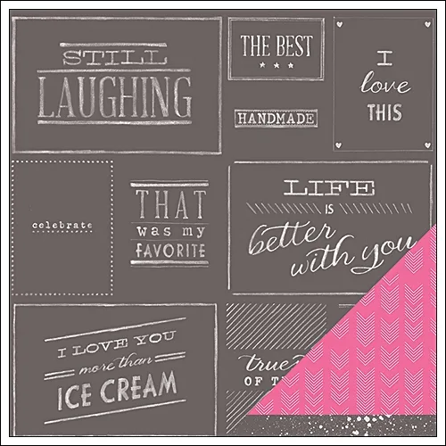 American Crafts Paper Sheet Cheerful Chalkboard Polka Dot Party Collection by Dear Lizzy