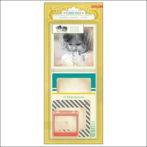 Crate Paper Photo Overlays Close Knit Collection