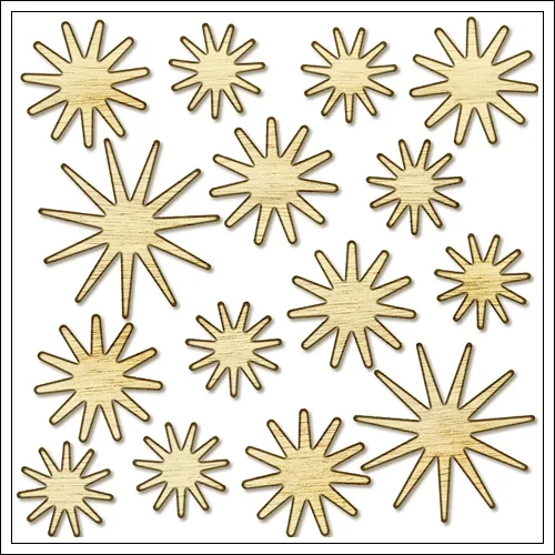 Studio Calico Wood Veneer Stars Magical Collection