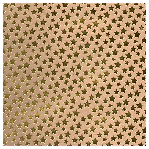 Studio Calico Kraft Paper Sheet Gold Stars Merrymint Magical Collection