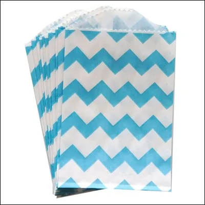 Whisker Graphics Little Bitty Bag Chevron Aqua