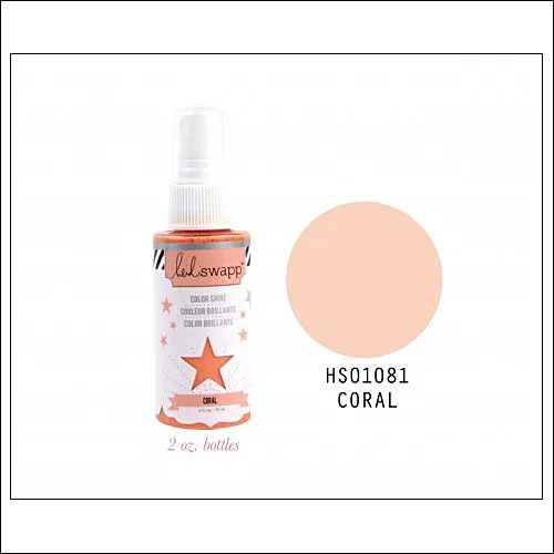 Heidi Swapp Color Shine Iridescent Spritz Coral