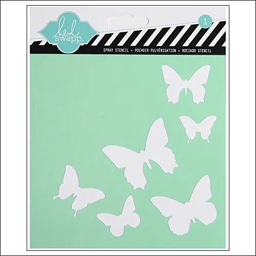 Heidi Swapp Stencil Butterfly 6x6