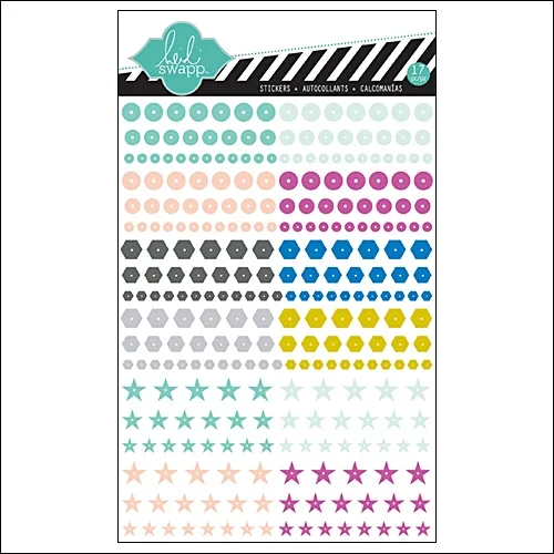 Heidi Swapp Mixed Company Confetti Rub Ons