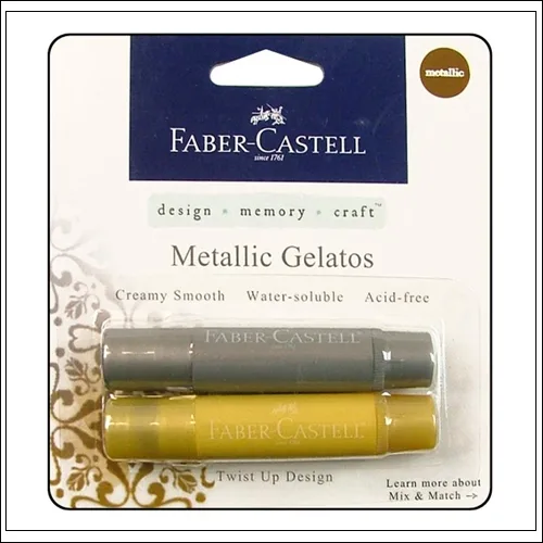 Faber Castell Mix and Match Gelatos Metallic Gold and Silver