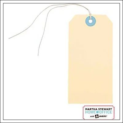 Martha Stewart Home Office Large Manila Tags