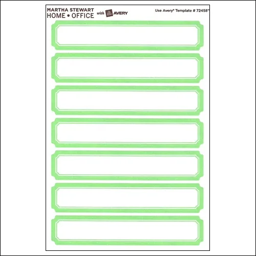 Martha Stewart Home Office Label Stickers Mint