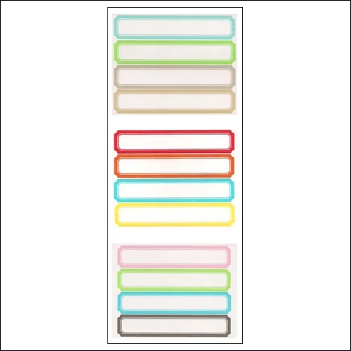 Martha Stewart Home Office Label Stickers Mixed Colors