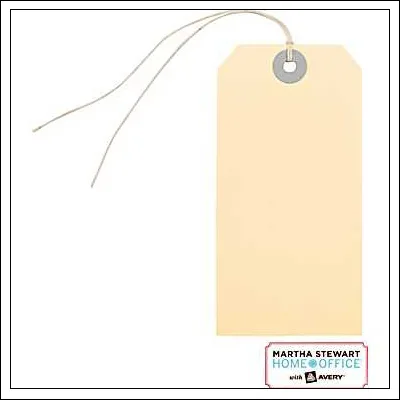 Martha Stewart Home Office Large Manila Tags