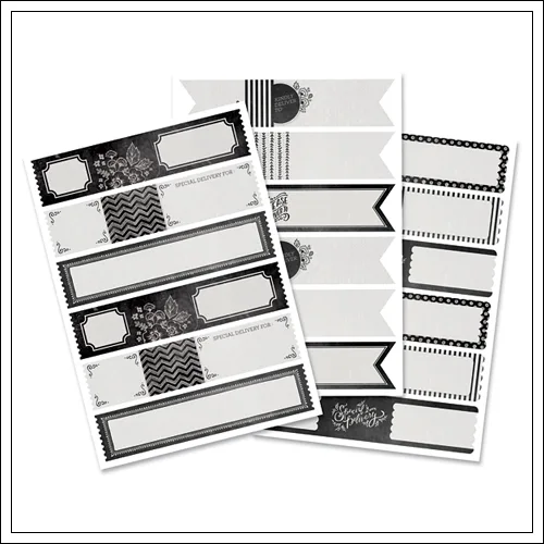 We R Memory Keepers Envelope Wraps Chalkboard
