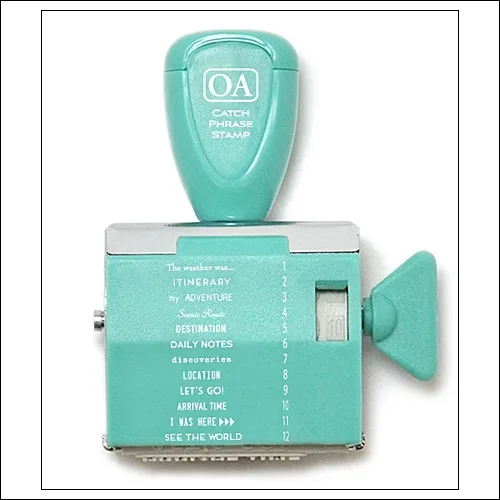 October Afternoon Roller Stamp Catch Phrase Travel Daily Flash Collection