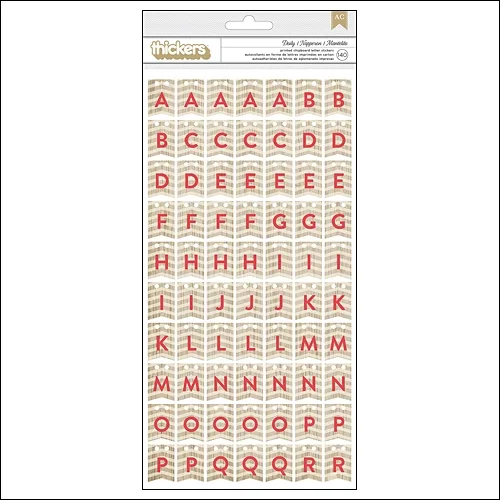 American Crafts Thicker Stickers Chipboard Doily Bundled Up Collection