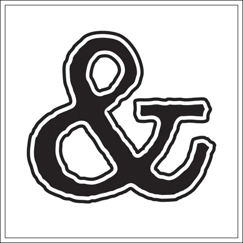 American Crafts Wood Mounted Stamp Ampersand Bold