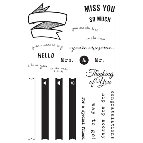 Studio Calico Clear Stamps Miss You So Much Snippets Collection