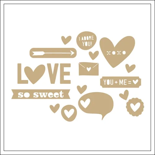 Elles Studio Wood Veneer Love You More Collection
