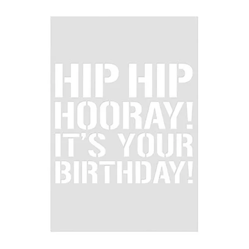 Kaisercraft Card Creations C6 Card Front Die 4 X 6 Birthday Quote