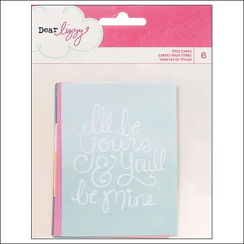American Crafts Tittle Cards Daydreamer Collection by Dear Lizzy