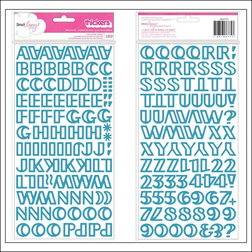 American Crafts Thicker Stickers Foam Treehouse Blue Daydreamer Collection by Dear Lizzy