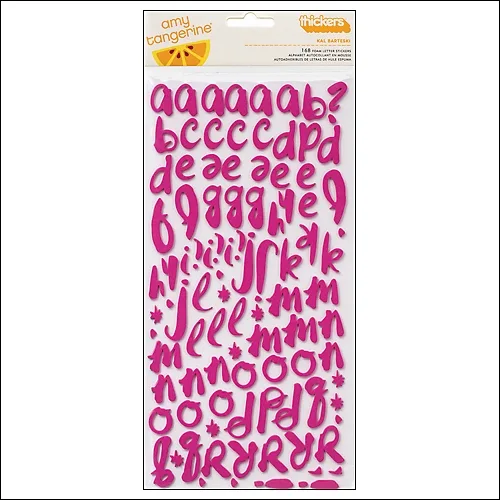 American Crafts Thicker Stickers Foam Taffy Kal Barteski Plus One Collection by Amy Tangerine