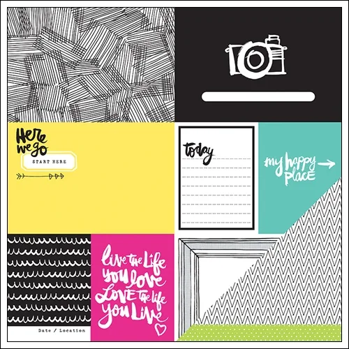 American Crafts Paper Sheet Duet Plus One Collection by Amy Tangerine