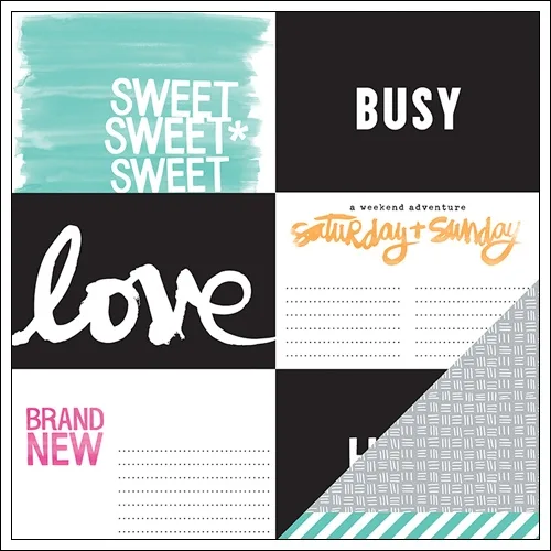 American Crafts Paper Sheet Partner Plus One Collection by Amy Tangerine