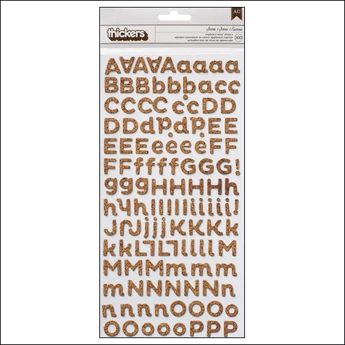 American Crafts Thicker Stickers Chipboard Cork Scene DIY Shop Collection