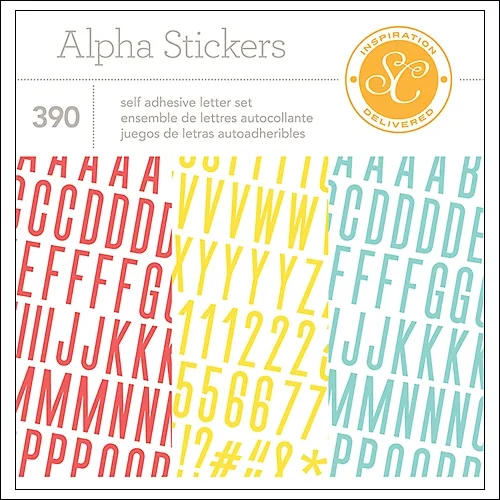 Studio Calico Alpha Stickers Booklet 4x6 Wanderlust Collection