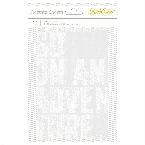 Studio Calico Acetate Sheets Wanderlust Collection