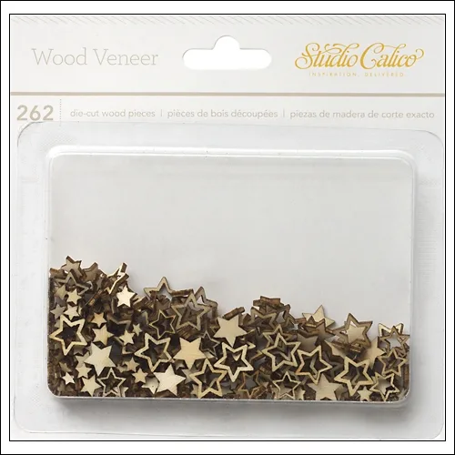 Studio Calico Wood Veneer Shapes Stars Essentials Collection