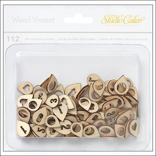 Studio Calico Wood Veneer Shapes Geotags Essentials Collection