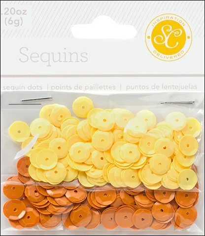 Studio Calico Sequins Yellow and Orange Essentials Collection