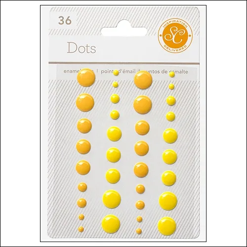 Studio Calico Enamel Dots Yellow and Orange Essentials Collection
