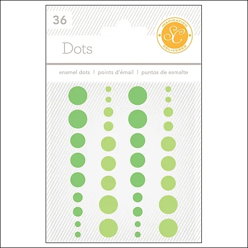 Studio Calico Enamel Dots Greens Essentials Collection
