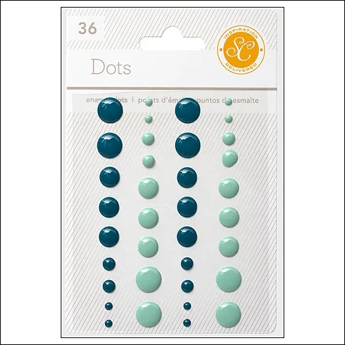 Studio Calico Enamel Dots Blue and Aqua Essentials Collection