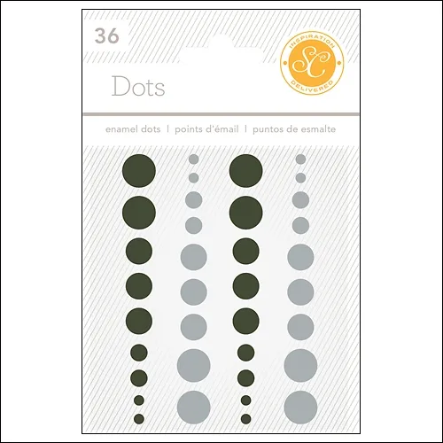Studio Calico Enamel Dots Black and Gray Essentials Collection