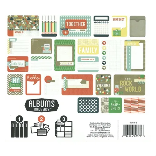 We R Memory Keepers Albums Made Easy Journaling Cards 3x4 and 4x6 Notable Collection
