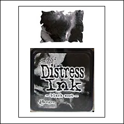 Ranger Distress Ink Pad Cube Black Soot by Tim Holtz