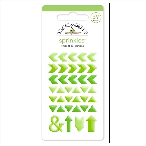 Doodlebug Sprinkles Limeade Arrow Stickers