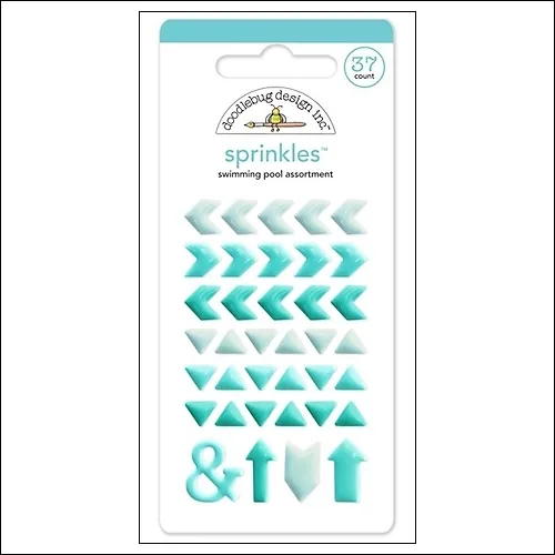 Doodlebug Sprinkles Swimming Pool Arrow Stickers